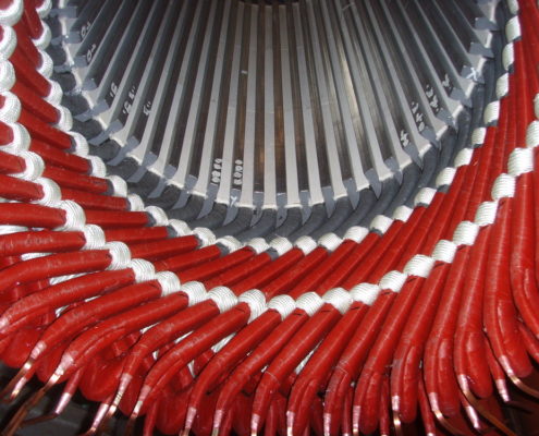 牵引电动机定子